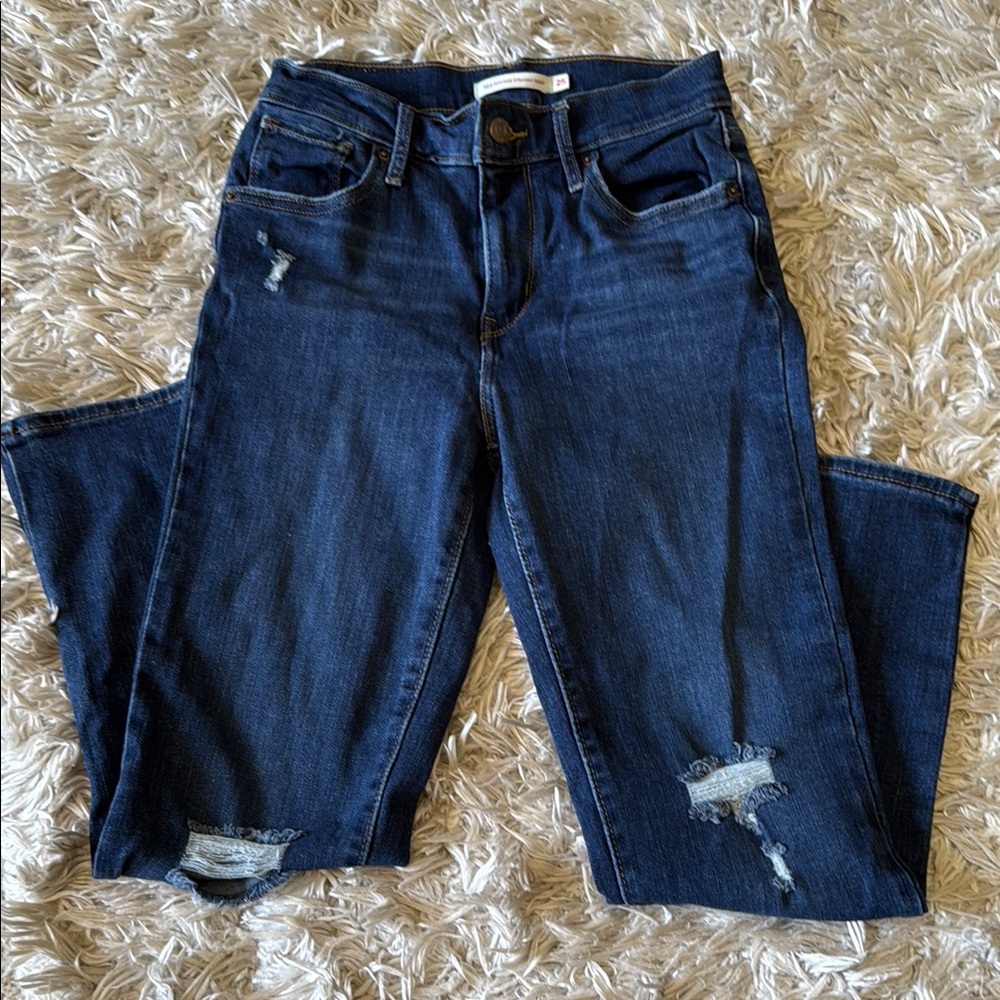 Women's Levi’s High Rise Straight Crop Jeans